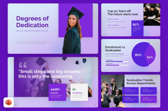Graduation University PowerPoint Template